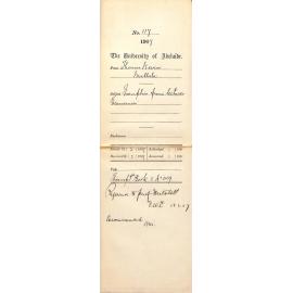 Thomas Nevin - Mallala - Exemption from lectures Economics