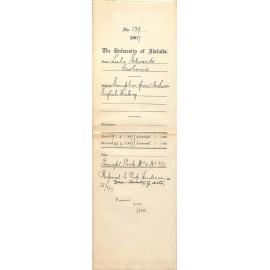 Leslie Edwards - Coobowie - Exemption from lectures English History