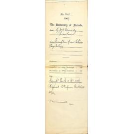 C J W Mundy - Snowtown - Exemption from lectures Psychology