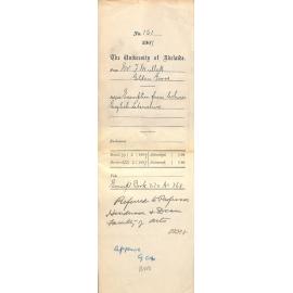 Mr Fred Mullett - Golden Grove - Exemption from lectures English Literature