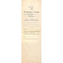 Thomas W Taylor - Terowie - Payment £16-1-8 M O'Dea