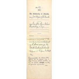 J W Odgers John C Noack - Exemption from lectures Psychology and Logic