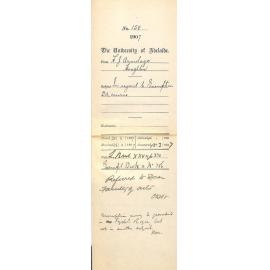 H J Armitage - Houghton - In regard to Exemption BA Course