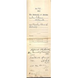 Miss Gwendoline Stevens - Walkerville - Requesting balance of Scholarship