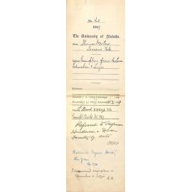 Thomas Moten - Torrens Vale - Exemption from lectures Education and Logic