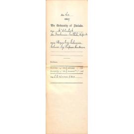 McClintock - Secretary Mechanics Institute Kalgoorlie - Requesting Extension Lectures by Professor Henderson