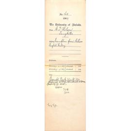 George T Polson - Tungkillo - Exemption from lectures English History