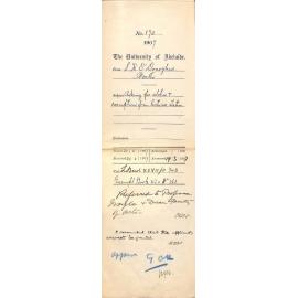 Stephen Kevin O'Donoghue - Perth - Asking for status and exemption from lectures Latin