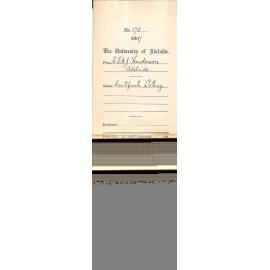 K E N J Henderson - Adelaide - Certificate Botany