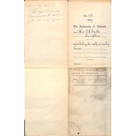 Reverend E K Miller - Semaphore - Asking for reply re renting house