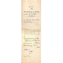 Miss Maggie G Flett - Wallaroo - Exemption from lectures English History