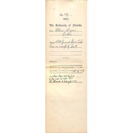 Allan Wyon - London - Will forward Stow and Fisher Dies on receipt of £44-10-0