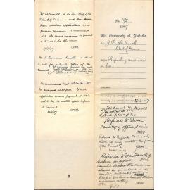 Josiah Percival Willmott - School of Mines - Requesting Concession in Fees