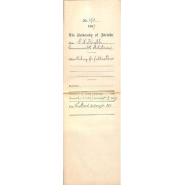 G H Knibbs - Commonwealth Statistician - Asking for Publications