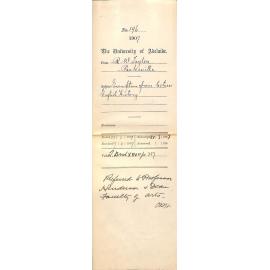 R W Taylor - Paskeville - Exemption from lectures English History