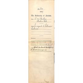 O Von Rieben - Broken Hill - In regard to Extension Lectures