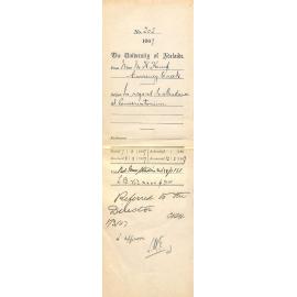 Miss Marion Kirkwood Kemp - Currency Creek - In regard to attendance at Conservatorium