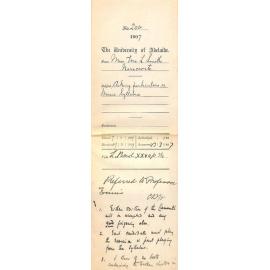 Miss Vera L Smith - Naracoorte - Asking particulars re Music Syllabus