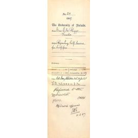 Miss Elsie M Riggs - Gawler - Requesting half lessons for half fees