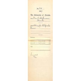 Miss O Waterman - Moonta - Asking for Certificates Music