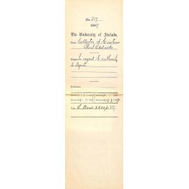 Collector of Customs - Port Adelaide - In regard to authority to Agent