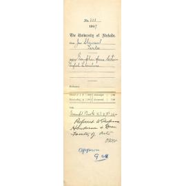 James Stewart - Tarlee - Exemption from lectures English Literature