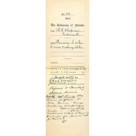 Robert Hall Chapman - Nailsworth - Permission to enter Sc course and asking status