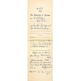 Cyril Frederick Pitcher - Hyde Park - Exemption from payment fees Theoretical Anatomy