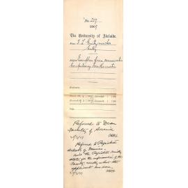 Fred L Grützmacher - Unley - Exemption from Examination Compulsory Mathematics