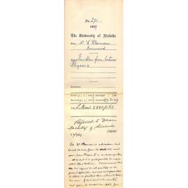 W H Kleeman - Norwood - Exemption from lectures Physics II