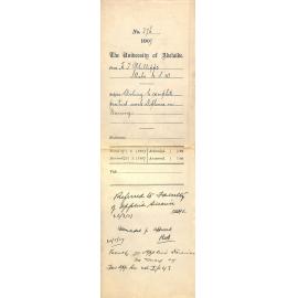 H Tarlton Phillipps - Illabo New South Wales - Wishing to complete Practical Work Diploma in Mining