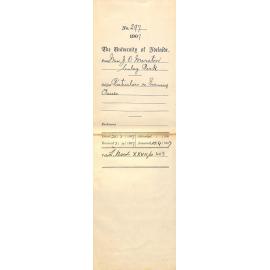 Miss Jessie Olive Marston - Unley Park - Particulars re Evening Classes