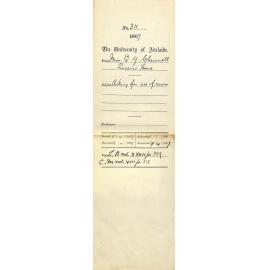 Miss Bessie Y Chennell - Queens Home - Asking for use of Room