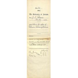 John L Reeves - Perth Western Australia - Asking for copies of Extension Lectures Syllabuses