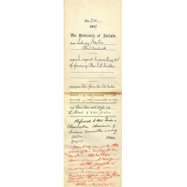 Sidney Malin - Port Adelaide - In regard to remitting cost of fencing Rev E K Miller