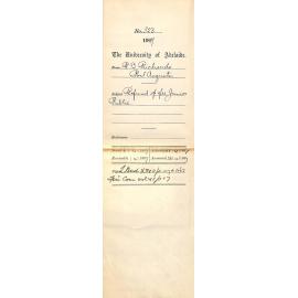 Roy B Richards - Port Augusta - Refund of fee Junior Public