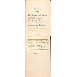 S R Page Moonta Sisters of St Joseph Kooringa - Asking for Certificates