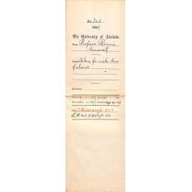 Professor Edward Henry Rennie - University - Asking for weeks Leave of Absence