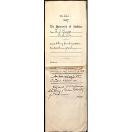 Harry Fielden Briggs - Eastbourne - Asking for admission ad eundem gradum