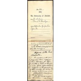 J G Wilson - Lilian G Hamlyn - Application for position Typewriter