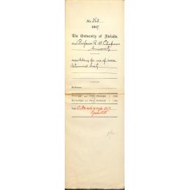 Professor Robert William Chapman - University - Asking for use of room Astronomical Society