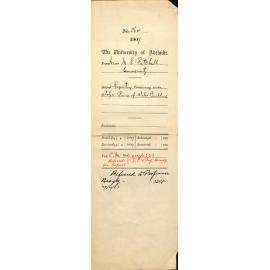 Miss Mary Emma Patchell - University - Requesting covering over steps Prince of Wales Building