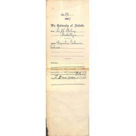 Sir John Lancelot Stirling - Strathalbyn - Requesting Extension Lectures