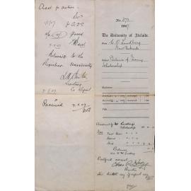 Carl Oscar Lundberg - New Parkside - Balance of Evening Scholarship