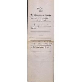 Reverend A C Waller - Naracoorte - In regard to Extension Lectures