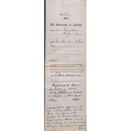 William A Edmondson - Perth - Exemption from lectures Logic