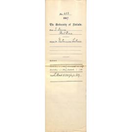 F Davies [Hon Secretary] - Port Pirie - Re Extension Lectures