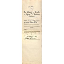 Professor George C Henderson - The University of Adelaide - David Murray's gift and forming Scholarship