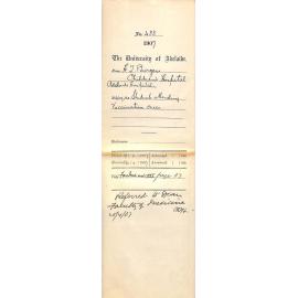 H J Burgess [Children's Hospital - Adelaide Hospital] - Adelaide, SA - Re students attending vaccination cases