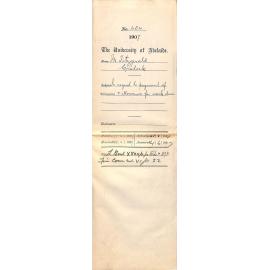 M [Maurice] Fitzgerald - Cradock - In regard to payment of arrears and allowance for work done